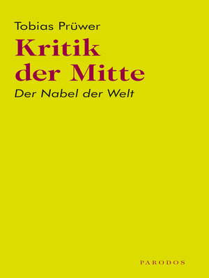 cover image of Kritik der Mitte